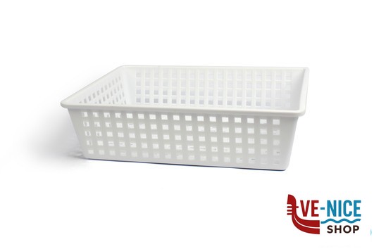 contenitori CESTA FORATA CM 40X30X10 BIANCO 2250M GIGANPLAST