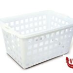 contenitori CESTA FORATA CM 70X45X40 BIANCO  2200HD GIGANPLAST