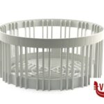 pulizia-igiene CESTELLO TONDO CM.35 APERTO SENZA ANELLO  RBASET35 INOX MACEL