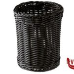 0 ECONOMIC-CESTINO POSATE E PORTAGRISSINI IN FILO DI POLIPROPILENE CM.12 X H.15 NERO  40007 APS  ASSHEUER POTT GMBH E CO KG