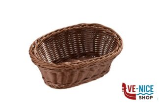 0 ECONOMIC-CESTINO PANE POLIPROPILENE OVALE CM.23X17XH.8 MARRONE 40193 APS ASSHEUER POTT GMBH E CO KG