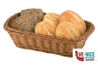 0 ECONOMIC-CESTINO PANE POLIPROPILENE RETTANGOLARE CM.23X17XH.8,5 MARRONE 40195 APS ASSHEUER POTT GMBH E CO KG