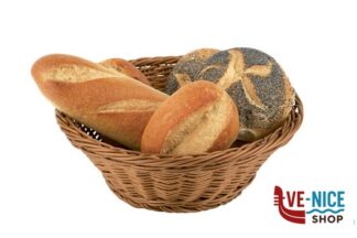 0 ECONOMIC-CESTINO PANE POLIPROPILENE TONDO CM.25,5XH.8,5 MARRONE 40192 APS ASSHEUER POTT GMBH E CO KG