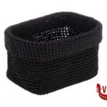 0 CESTINO PANE UNCINETTO POLIEST NERO 24X17,5 H.12 APS  ASSHEUER POTT GMBH E CO KG