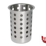 posate CESTINO PORTAPOSATE INOX SATINATO TONDO CM.9,7XH.13,7  11999 APS  ASSHEUER POTT GMBH E CO KG