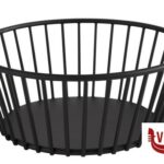 cestini per il pane URBAN-CESTINO METALLO TONDO CM.17XH.7 NERO APS  ASSHEUER POTT GMBH E CO KG