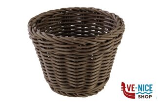 0 PROFI LINE-CESTINO POLIPROPILENE TONDO ALTO CM.13XH.10 MARRONE 50623 APS ASSHEUER POTT GMBH E CO KG