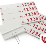 segnaletiche CONFEZIONE 20 SEGNAPREZZI ALIMENTARI CON 2 PUNTE IN ACCIAIO INOX EUROTARGHE SNC DI POZZAGLIO ANTONIO E C.