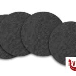 tovagliette/tovaglioli CONFEZIONE 4 SOTTOBICCHIERI IN ECOCUOIO RIGENERATO TONDO CM.11 NERO IMPORT PROFESSIONAL