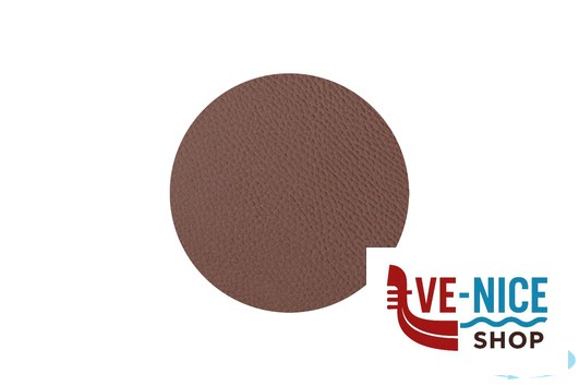 tovagliette/tovaglioli CONFEZIONE 4 SOTTOBICCHIERI IN ECOCUOIO RIGENERATO TONDO CM.11 TABACCO IMPORT PROFESSIONAL - immagine 2