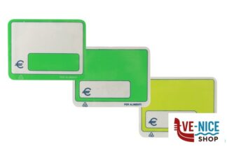 segnaletiche CONFEZIONE 40 SEGNAPREZZI ALIMENTARI CM 9X7 EUROTARGHE SNC DI POZZAGLIO ANTONIO E C.