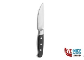 acciaio CHULETEROS HQ COLTELLO STEAK LAMA SEGHETTATA ACONCAGUA BLACK 7445 COMAS