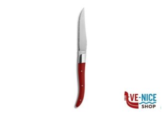 acciaio CHULETEROS HQ COLTELLO STEAK LAMA MICROSEGHETTATA ACR MANICO RED 7443 COMAS