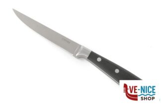 acciaio CHULETEROS HQ COLTELLO STEAK MONTBLANC BLACK MANICO ACRILICO 8595 COMAS