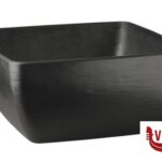 0 SLATE-CIOTOLA IN MELAMINA NERA EFFETTO ARDESIA CM 25X25 H.12 84245 APS  ASSHEUER POTT GMBH E CO KG