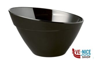 0 BALANCE-COPPETTA IN MELAMINA NERA OBLIQUA CM.14,5 H.9 CON PIEDINI ANTISCIVOLO 85040 APS ASSHEUER POTT GMBH E CO KG