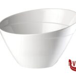 0 BALANCE-COPPA IN MELAMINA BIANCA OBLIQUA CM.24,5 H.15 CON PIEDINI ANTISCIVOLO  84042 APS  ASSHEUER POTT GMBH E CO KG