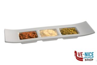 0 CASUAL-VASSOIO IN MELAMINA BIANCO 3 SCOMPARTI CM.29X9 H.3 84220 APS ASSHEUER POTT GMBH E CO KG