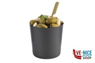 ciotolina LEVANTE-CIOTOLA CM 8,5XH.8,5 ACCIAIO INOX, GRIGIO NERO 0,4 LITRI APS ASSHEUER POTT GMBH E CO KG