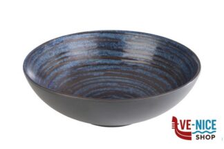 0 LOOPS-PIATTO FONDO MELAMINA BLU DECORATA CM.20,5XH.6,5 85029 APS ASSHEUER POTT GMBH E CO KG