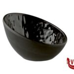 ciotolina TAO-CIOTOLA ROTONDA  CM 10,5 X 10 CM.H.6,5 - 3 CM MELAMINA, NERO, EFFETTO PIETRA LAVABILE IN LAVASTOVIGLIE APS  ASSHEUER POTT GMBH E CO KG