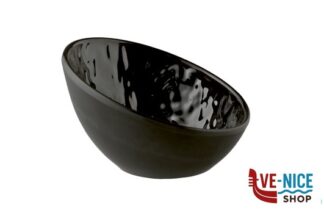 ciotolina TAO-CIOTOLA ROTONDA CM 10,5 X 10 CM.H.6,5 - 3 CM MELAMINA, NERO, EFFETTO PIETRA LAVABILE IN LAVASTOVIGLIE APS ASSHEUER POTT GMBH E CO KG