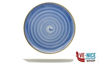 porcellana CIRCUS SPIRALE BLU-PIATTO PIZZA CM.33 04018-Z18 SATURNIA