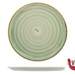 porcellana CIRCUS SPIRALE VERDE-PIATTO PIZZA CM.33  04018-Z17 SATURNIA