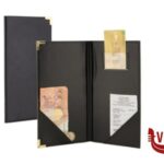 porta menu CLASSIC-PORTACONTO NERO CM 23X13 MC-CRBP-BL SECURIT