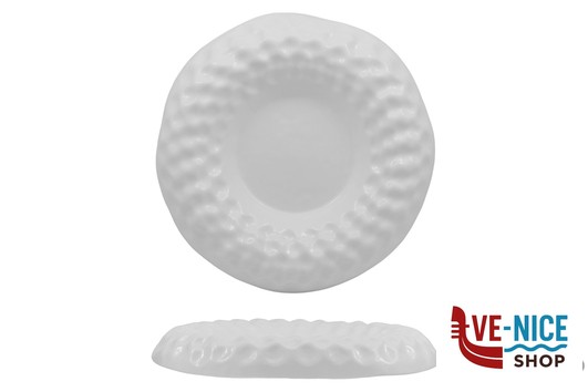 ceramica CLOUD - PIATTO FONDO CM 28 INTERNO CM.9 BIANCO LUCIDO IMPORT TAVOLA PROFESSIONAL