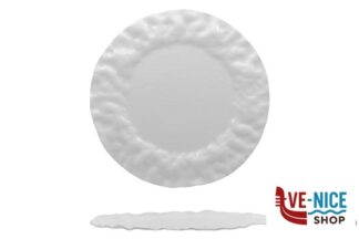 ceramica CLOUD - PIATTO VETRO BIANCO PIANO CM 30 BIANCO LUCIDO IMPORT TAVOLA PROFESSIONAL