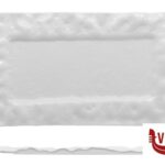 ceramica CLOUD - PIATTO RETT. CM 32X18 BIANCO LUCIDO IMPORT TAVOLA PROFESSIONAL