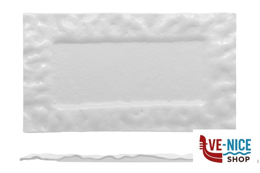 ceramica CLOUD - PIATTO RETT. CM 32X18 BIANCO LUCIDO IMPORT TAVOLA PROFESSIONAL