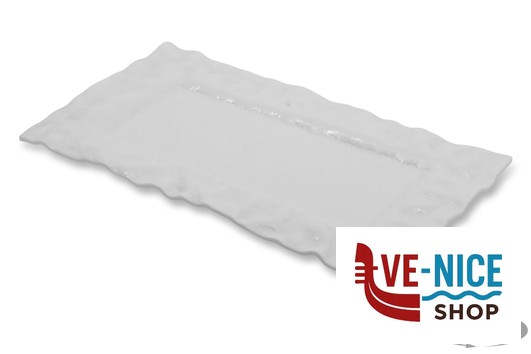 ceramica CLOUD - PIATTO RETT. CM 35X21 BIANCO LUCIDO IMPORT TAVOLA PROFESSIONAL - immagine 2