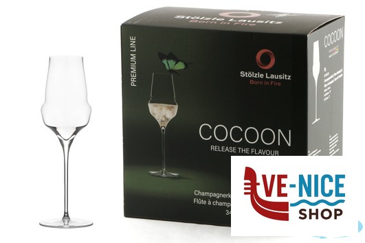 vetro cristallino COCOON - CALICE ULTRALIGHT FLUTE CHAMPAGNE CL.34 STOLZLE LAUSITZ GMBH - immagine 2