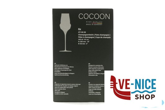 vetro cristallino COCOON - CALICE ULTRALIGHT FLUTE CHAMPAGNE CL.34 STOLZLE LAUSITZ GMBH - immagine 5