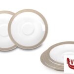 porcellana COFFEE E CO.-TORTORA CONFEZIONE 6 PIATTINI CAFFE CM.12   A4183Y123T46 IMPORT TAVOLA PROFESSIONAL