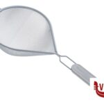 inox COLINO RETE IN METALLO VERNICIATO EPOXY GRIGIO CM 24X18 MANICO PLASTICA METALTEX-ITALIA SPA