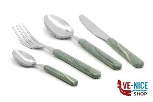 servizi COLORANDO NEO-SET 24 POSATE VERDE DEC5612S LINEE DESIGN E PRODUCTION SRL