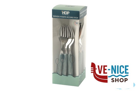 servizi COLORANDO NEO-SET 24 POSATE VERDE DEC5612S LINEE DESIGN E PRODUCTION SRL - immagine 3