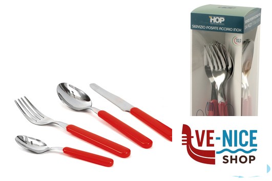 servizi COLORANDO-SET 24 POSATE ROSSO COL5068R LINEE DESIGN E PRODUCTION SRL - immagine 2