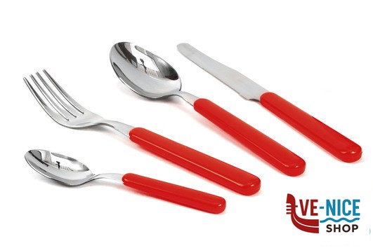 servizi COLORANDO-SET 24 POSATE ROSSO COL5068R LINEE DESIGN E PRODUCTION SRL