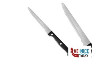 altri materiali COLTELLO BISTECCA SENZA PUNTA BASICO SEGHETTATO ULISSE
