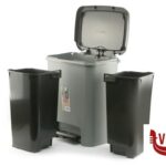 pattumiere COMPATTA RECYCLING-PATTUMIERA A PEDALE CM 38X28X43H ABM ITALIA