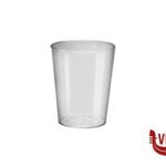 plastica CONICO ALTO TRASP.-CONFEZIONE.25 BICC.COPP. CL.4,5  CM 7,5X4,5 GOLD PLAST