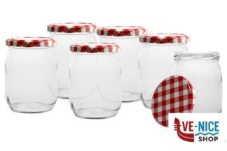 conservazione CONSERVE-CONFEZIONE 6 VASI 580ML.CON TAPPO TOVAGLIA 82 MONTATO L10350 ITALYGLASS S.P.A.
