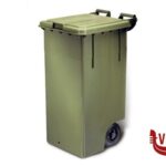 pattumiere CONTENITORE MAX LT 100 VERD.C.COP. GIGANPLAST