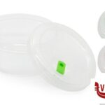 0 CONTENITORE TONDO CON VALVOLA MICROONDE 1 LT. 1267 GREAT PLASTIC S.L.