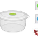 0 CONTENITORE TONDO CON VALVOLA MICROONDE 3 LT. 1076 GREAT PLASTIC S.L.
