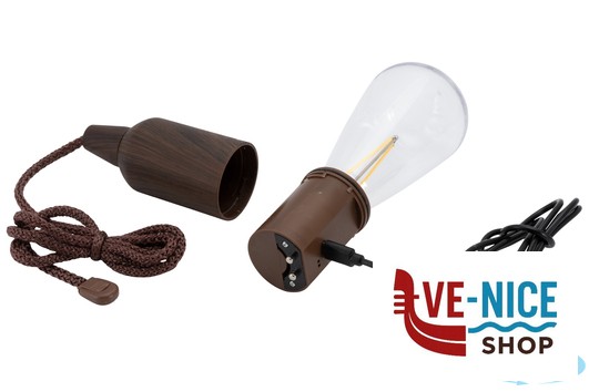 lampade COPENHAGEN-SET 3 LAMPADE IN PLASTICA PER OMBRELLONE RICARICABILE CM7X7H.22 LUCE BIANCA CALDA SECURIT - immagine 2